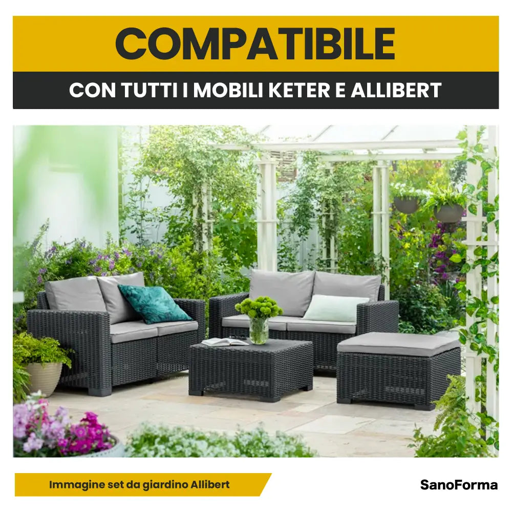 Bullone di Ricambio per Mobili da Giardino Compatibile Keter Allibert - Accessori Giardino