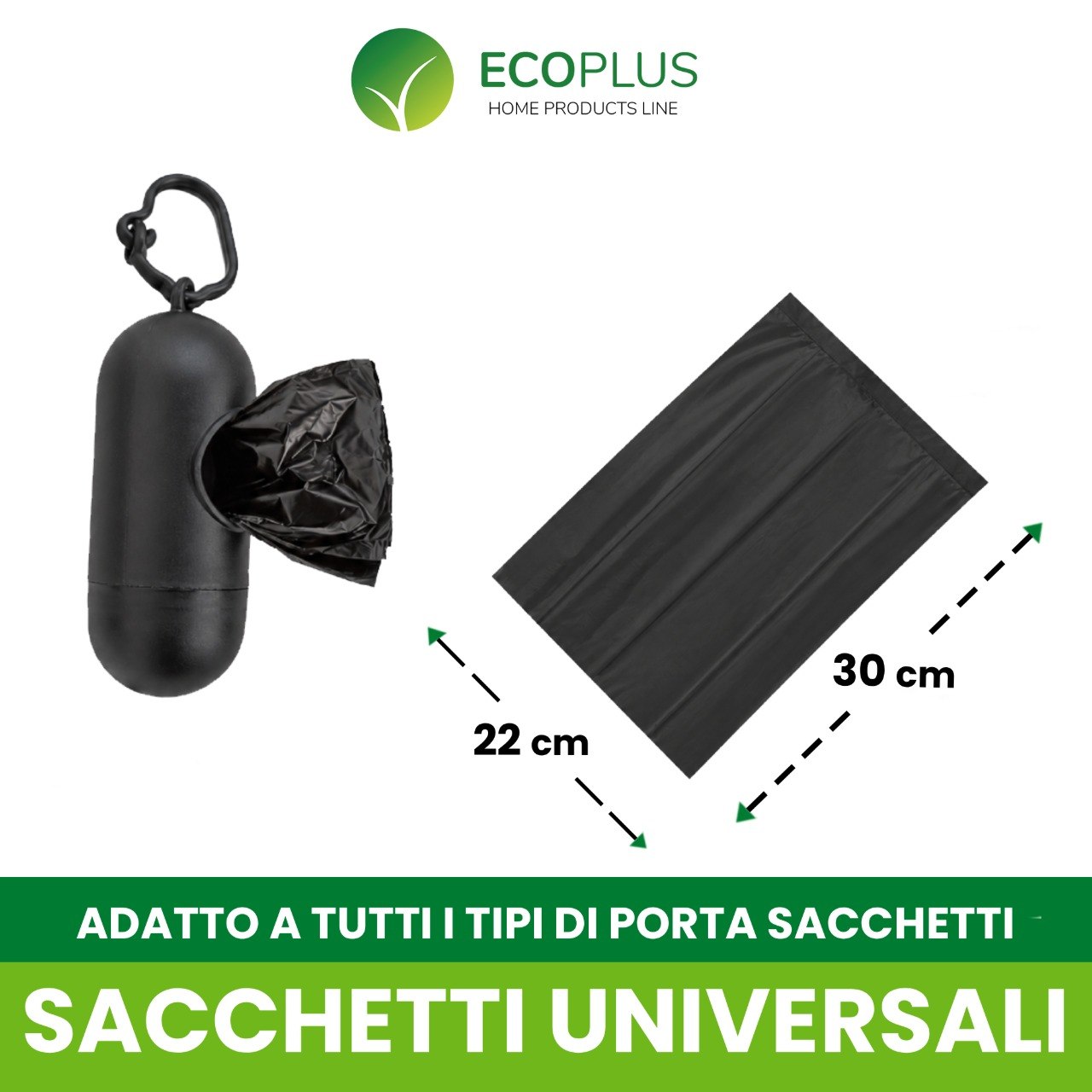 Sacchetti Ecoplus Neri per Escrementi Cani sacchetti β Formato Risparmio