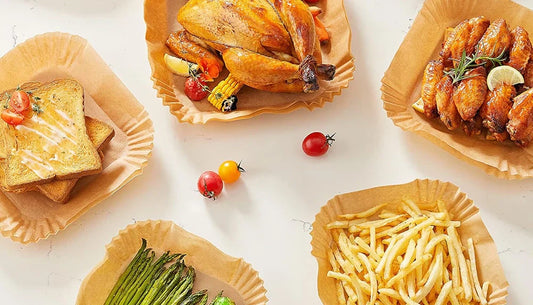 cibo cottura carta da forno per friggitrice ad aria