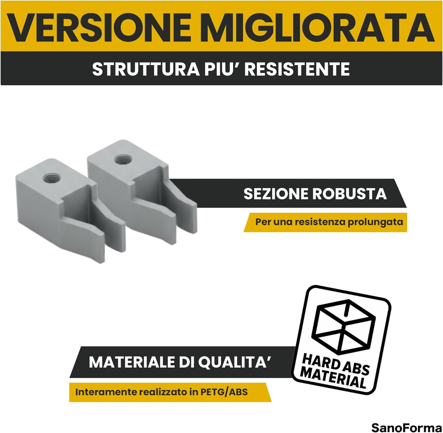 Ricambio Fermaporta per Porte Scorrevoli Compatibili con IKEA PAX HASVIK GRIMO – 2 pezzi - Stop Scorrimento Guida Superiore