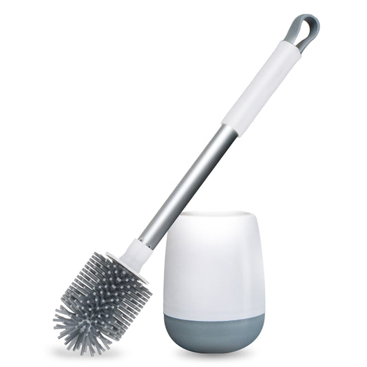 Scopino WC in Silicone Bianco Antigoccia e Antibatterici – Box Fornitura INGROSSO