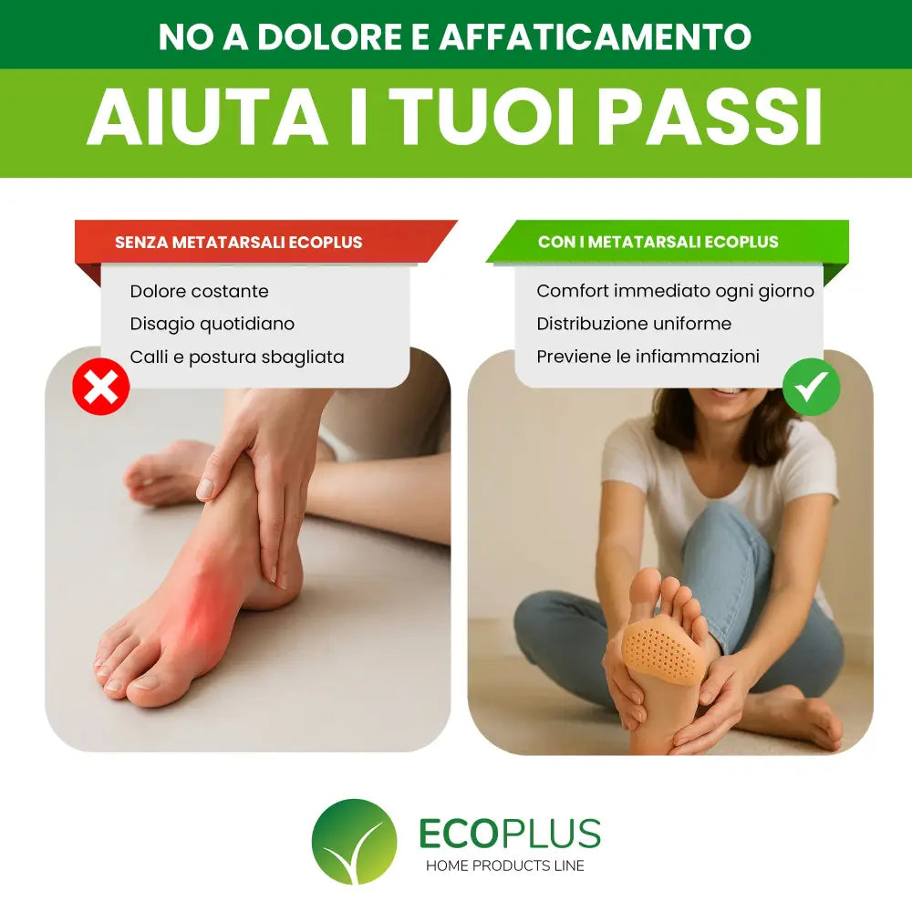 Cuscinetti Metatarsali in Silicone – Plantari Antidolorifici con Separatore Dita - Accessori Persona