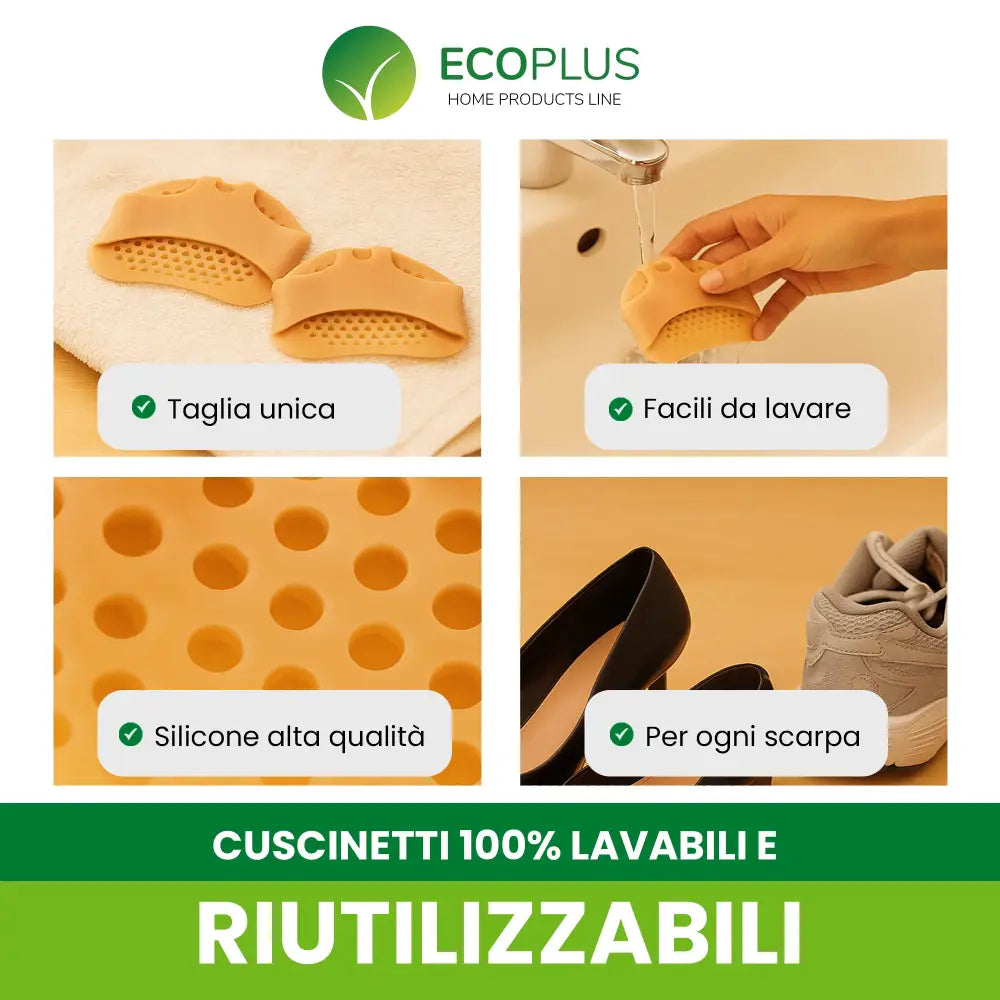 Cuscinetti Metatarsali in Silicone – Plantari Antidolorifici con Separatore Dita - Accessori Persona