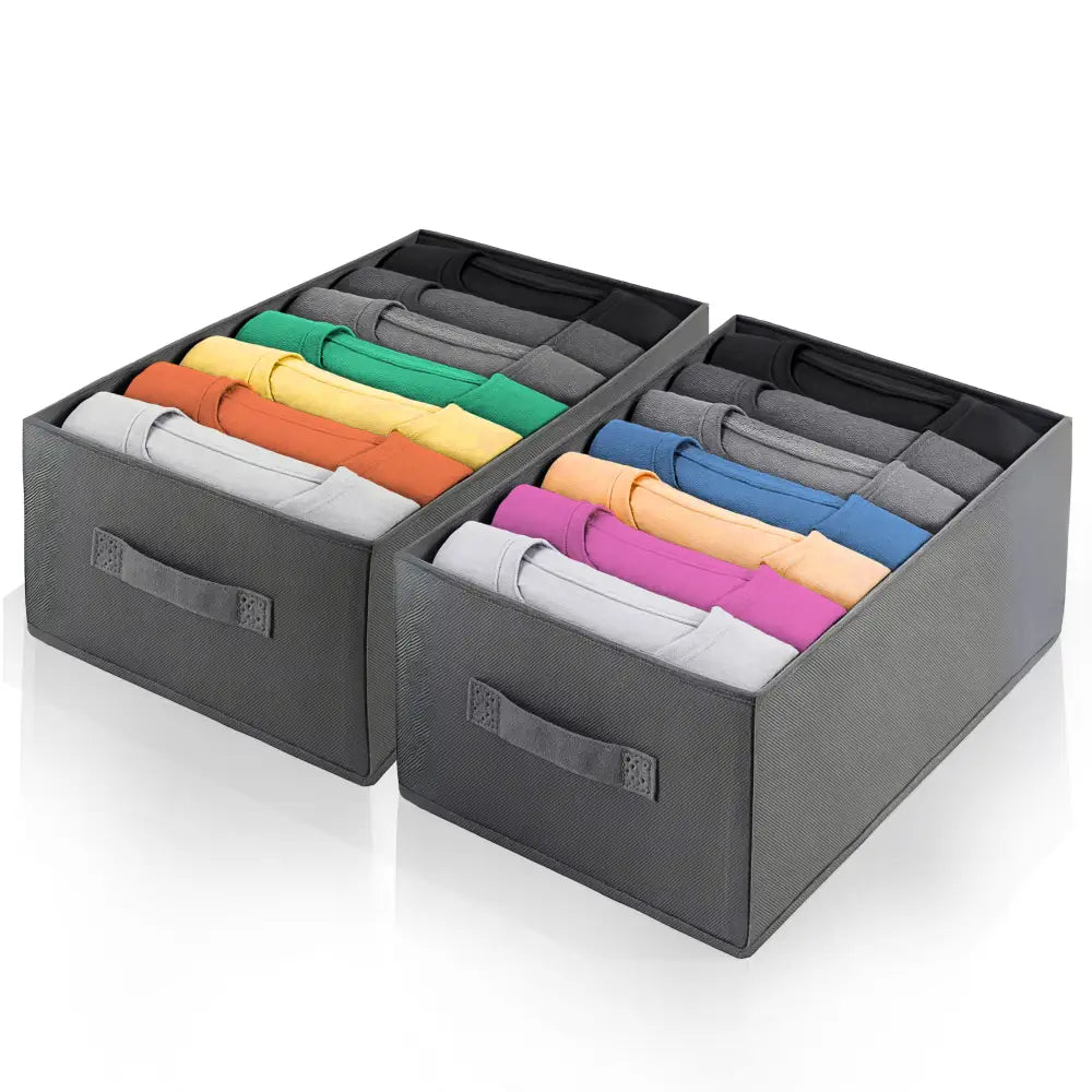 Organizer Armadio Scatole con 7 Scomparti Salvaspazio per Vestiti e Accessori - Accessori Salvaspazio