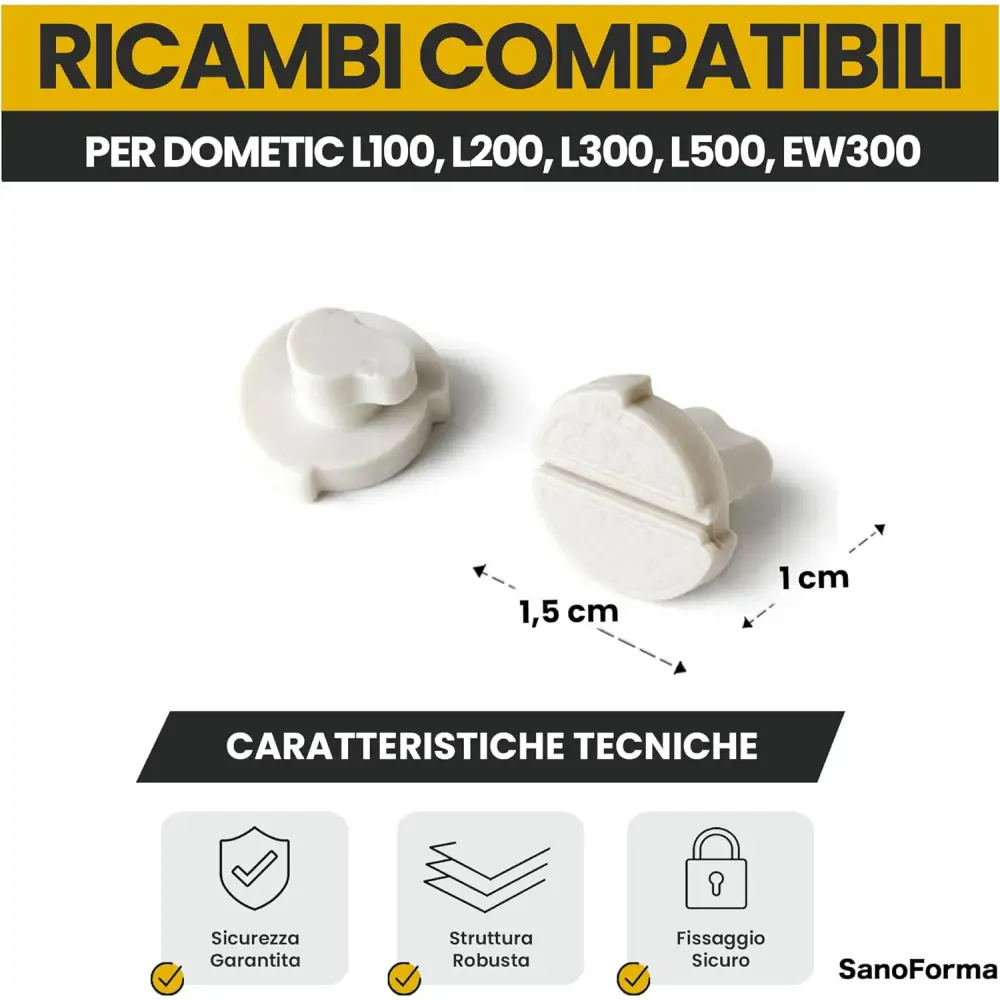 Set 2 Viti di Ricambio per Griglia Ventilazione Frigorifero Dometic Camper e Caravan – Compatibili con L100 L200 L300