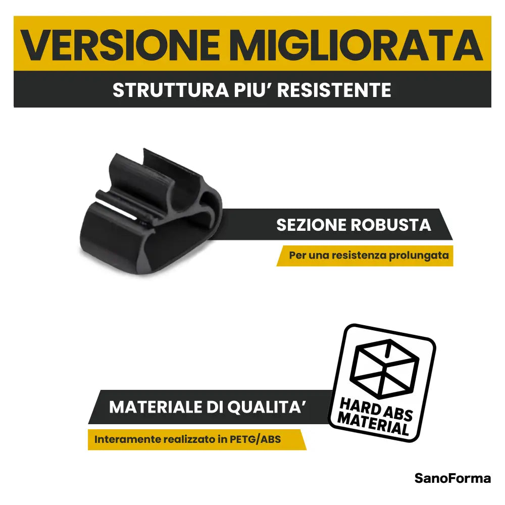 Set di 6 Clip Fissaggio Tubo Tergicristalli Compatibili con Peugeot 3008 5008 Citroën C5 Aircross e DS7 Crossback