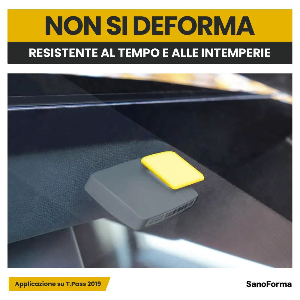 Supporto Universale per T.pass per auto 2 Pezzi Clip di supporto Giallo - Accessori Auto