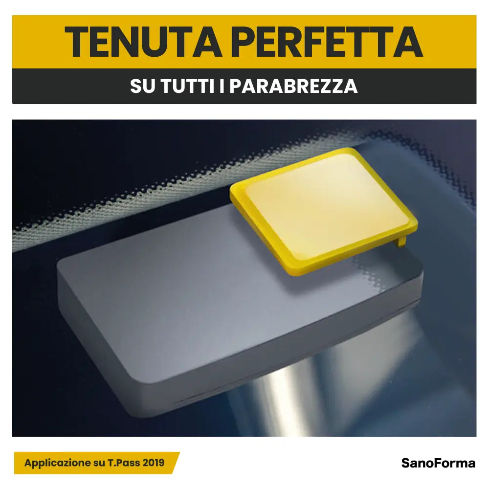 Supporto Universale per T.pass per auto 2 Pezzi Clip di supporto Giallo - Accessori Auto