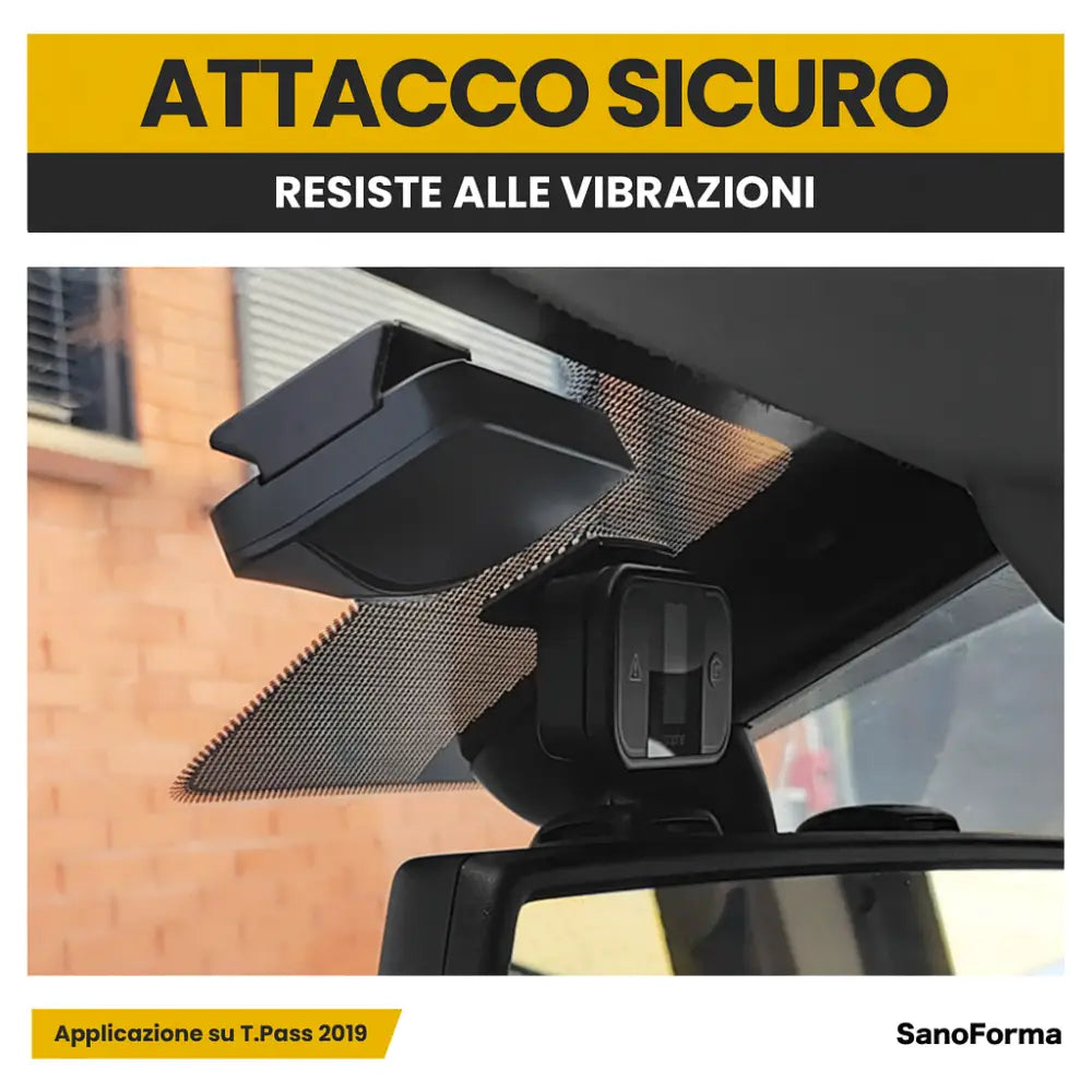 Supporto Universale per T.pass per auto 2 Pezzi Clip di supporto Nero - Accessori Auto