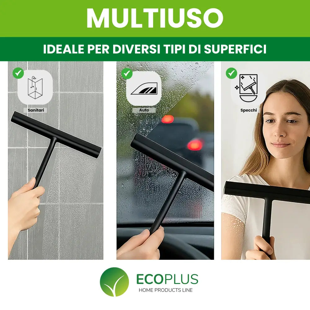 Tergivetro Doccia in Silicone Pulisci Vetri Box Doccia e Specchi Senza Aloni - Accessori Bagno