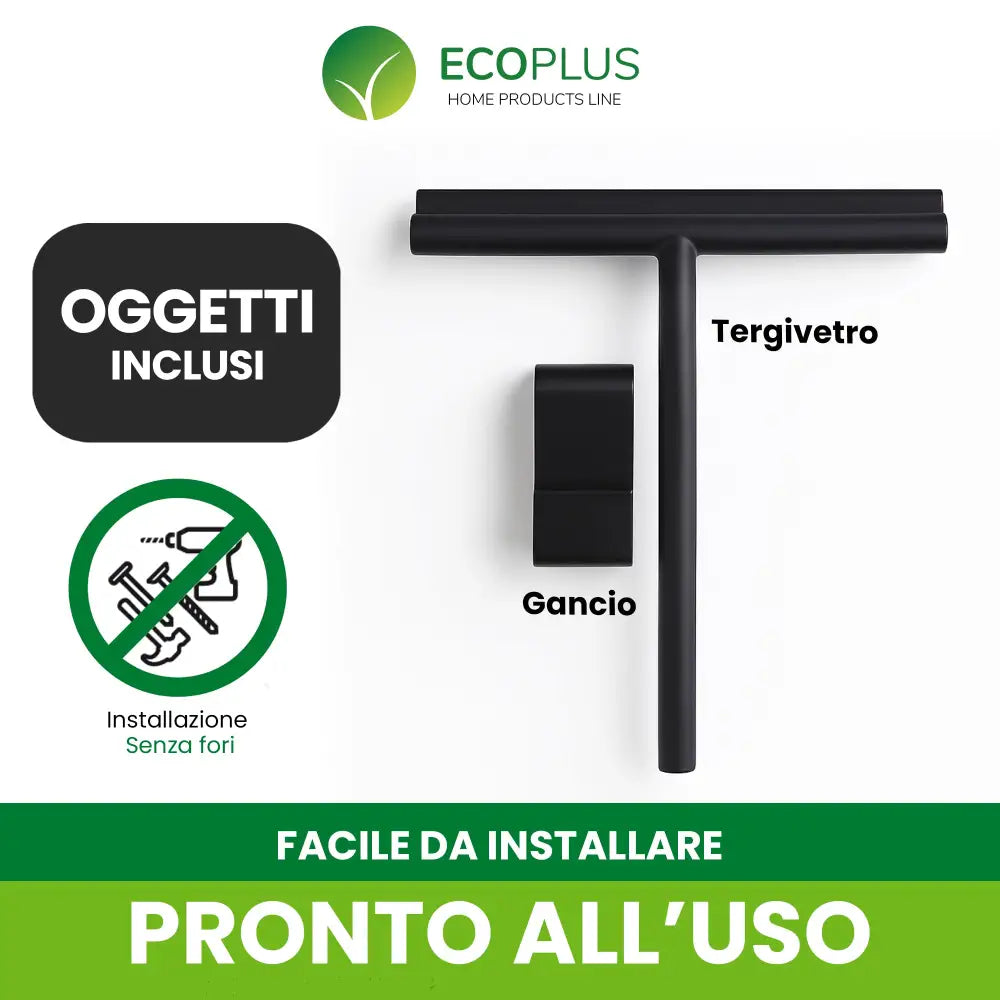 Tergivetro Doccia in Silicone Pulisci Vetri Box Doccia e Specchi Senza Aloni - Accessori Bagno