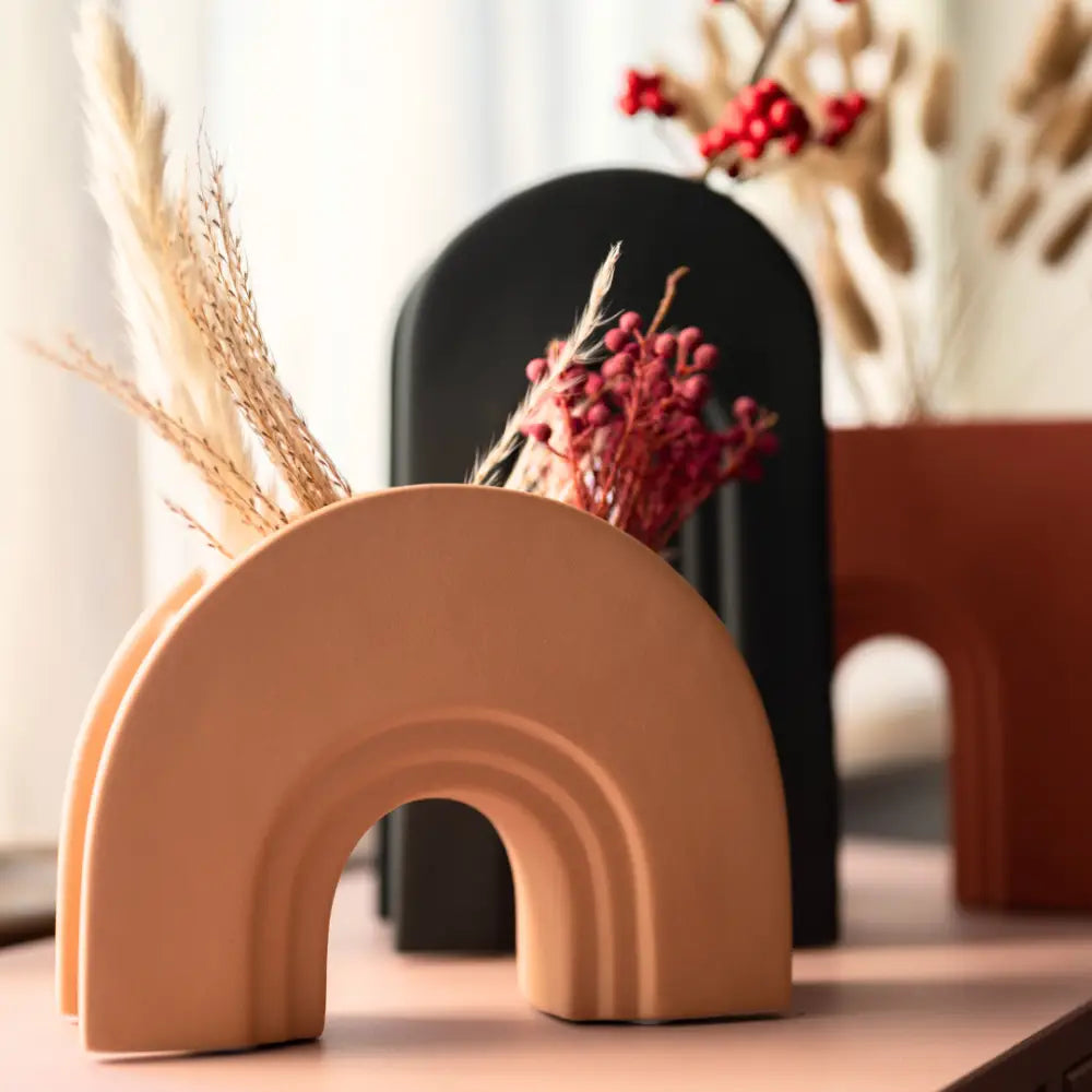 Yogiris Dodeca Vaso in Ceramica Design Geometrico Minimal Arredo Moderno Japandi - Accessori Persona